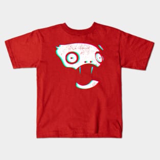 Cute and Scary Head Huntress RGB with Fangs Kids T-Shirt